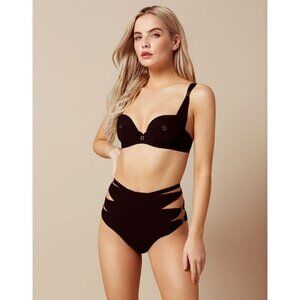 Agent Provocateur Fergie Black 36B/3 Bikini Set NWT